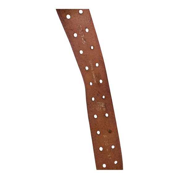 Vintage Red Grommet Leather Belt Size - Picture 6 of 8